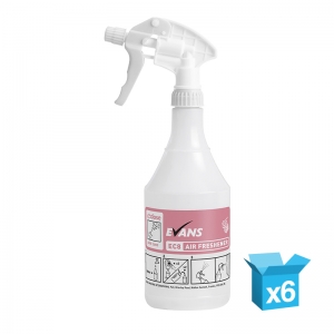 6 x Evans Spray Bottle for EC8 Air Freshener/Fabric Deodoriser - 750ml